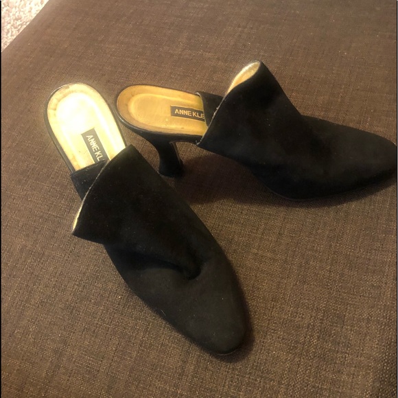 Anne Klein suede heeled mules - Picture 1 of 4